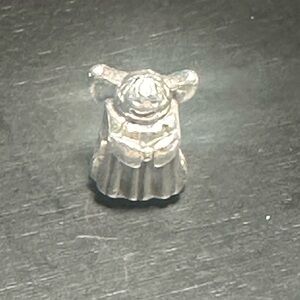 Pandora silver bracelet charm angel w wings
